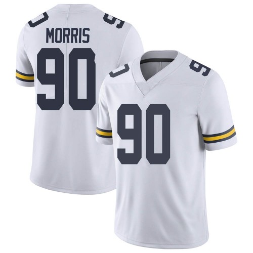 Mike Morris Michigan Wolverines Youth NCAA #90 White Limited Brand Jordan College Stitched Football Jersey OTL1154RU